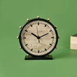 Deco Timon Masa Saati - Siyah - 18 cm