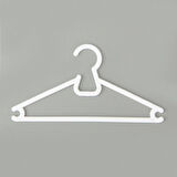 6'lı Çocuk Plastik Elbise Askısı - Beyaz