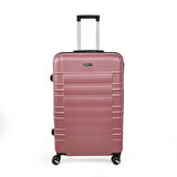 Travel Star Büyük Boy ABS Valiz - Gülkurusu - 76x52x30 cm
