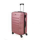 Travel Star Büyük Boy ABS Valiz - Gülkurusu - 76x52x30 cm