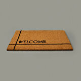 Home Welcome Kapı Önü Paspası - Bej - 35x60 cm