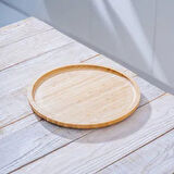 Bambu Sunum Tahtası - Kahverengi - 25 cm