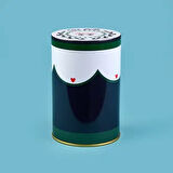 Amore Yuvarlak Tekli Metal Kutu - Renkli - 900 ml