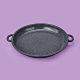 İki Kulplu Gözleme Tavası - Siyah - 36 cm