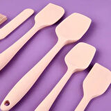 Star 6'lı Silikon Servis Seti - Pembe