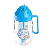 Kulplu Pipetli Bardak - Asorti - 300 ml