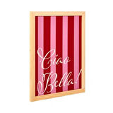 Deco Bright Holidays Duvar Panosu - Kırmızı / Pembe - 30x40 cm