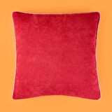 Soft Asas Kırlent - Kırmızı / Pembe - 45X45 cm