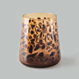 Leopar 4'lü Su Bardağı Seti - Kahverengi - 420 ml