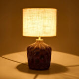 Lighting Green Culture Rattan Abajur - Natürel / Krem