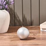 Parlak Top Mum - Silver - 8 cm