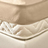 Soft Penye Çift Kişilik Lastikli Çarşaf - Bej - 160x200 cm