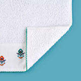 Soft Urban Delight Nakışlı El Havlusu - Ekru - 30x50 cm