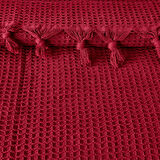 Soft Alora Çift Kişilik Yatak Örtüsü - Kırmızı - 200x230 cm