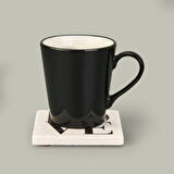 Kitchen Love Taş Bardak Altlığı - Renkli - 10x10 cm