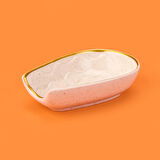 Kitchen Oval Seramik Kaşık Altlığı - Bej - 15 cm