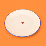 Kitchen 4'lü Kalpli Pasta Tabağı - Renkli - 20 cm