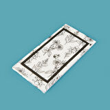 Kitchen 25'li Çiçek Desen Peçete - Beyaz - 16x8 cm