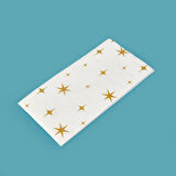 Kitchen 25'li Yıldız Desen Peçete - Beyaz - 16x8 cm
