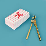 Kitchen 25'li Kurdele Desen Peçete - Beyaz - 16x8 cm