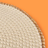 Soft Bej Kalp Nakışlı Supla - Ekru - 33x33 cm