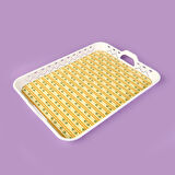 Kitchen Botanik Tepsi - Renkli - 41x31 cm