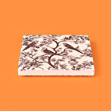 Kitchen Kuşlar Taş Bardak Altlığı - Renkli - 10x10 cm