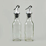 2'li Cam Yağlık Sirkelik - Şeffaf - 200 ml
