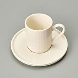 Icon 12 Parça Bone Porselen Kahve Fincan Takımı - Krem