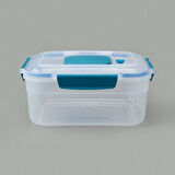 Diktdörtgen Vakumlu Kilitli Saklama Kabı - Asorti - 3,4 lt