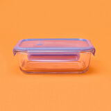 Lockie&Lock Saklama Kabı - Şeffaf / Mavi - 1030 ml