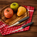 Kitchen 2'li Meyve Sebze Bıçağı Seti - Siyah - 20 cm