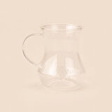 6'lı Kulplu Cam Bardak - Şeffaf