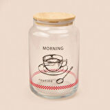 Toskana Jar 3'lü Kavanoz Seti - Açık Kahverengi / Şeffaf