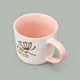 Kitchen It's Coffee Time Kupa - Beyaz / Pembe - 415 ml