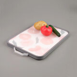 Çift Taraflı Desenli Kesme Tahtası - Asorti - 39x29 cm