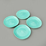 Kitchen Kronos 4'lü Tabak - Mavi - 16 cm