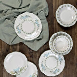 Kitchen Greeny 24 Parça Yemek Takımı - Renkli