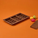 3'lü Dubai Çikolatası Kalıbı - Kahverengi