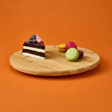 Bambu Döner Sunumluk - Açık Kahverengi - 31 cm