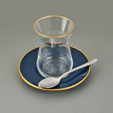 Sultan Sade 6'lı Çay Kaşığı - Gri - 11,5 cm