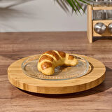 Elena Cam Tabak - Şeffaf - 19 cm