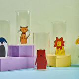 Animals 6'lı Bardak Seti - Şeffaf - 400 ml