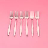 Monaco 6'lı Tatlı Çatalı - Inox