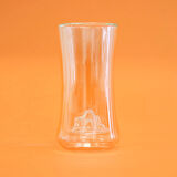 Çift Cidarlı Figürlü Meşrubat Bardağı - Şeffaf - 300 ml