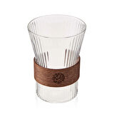 Çizgili Cam Bardak - 320 ml