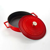 Yayvan Döküm Tencere - 24 cm