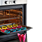 Silikon 6'lı Cup Cake Kalıbı - Asorti