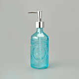 Bath 3'lü Cam Banyo Sıvı Sabunluk Seti - Mavi