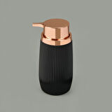 Bath Bella 2'li Sıvı Sabunluk ve Diş Fırçalık Seti - Siyah